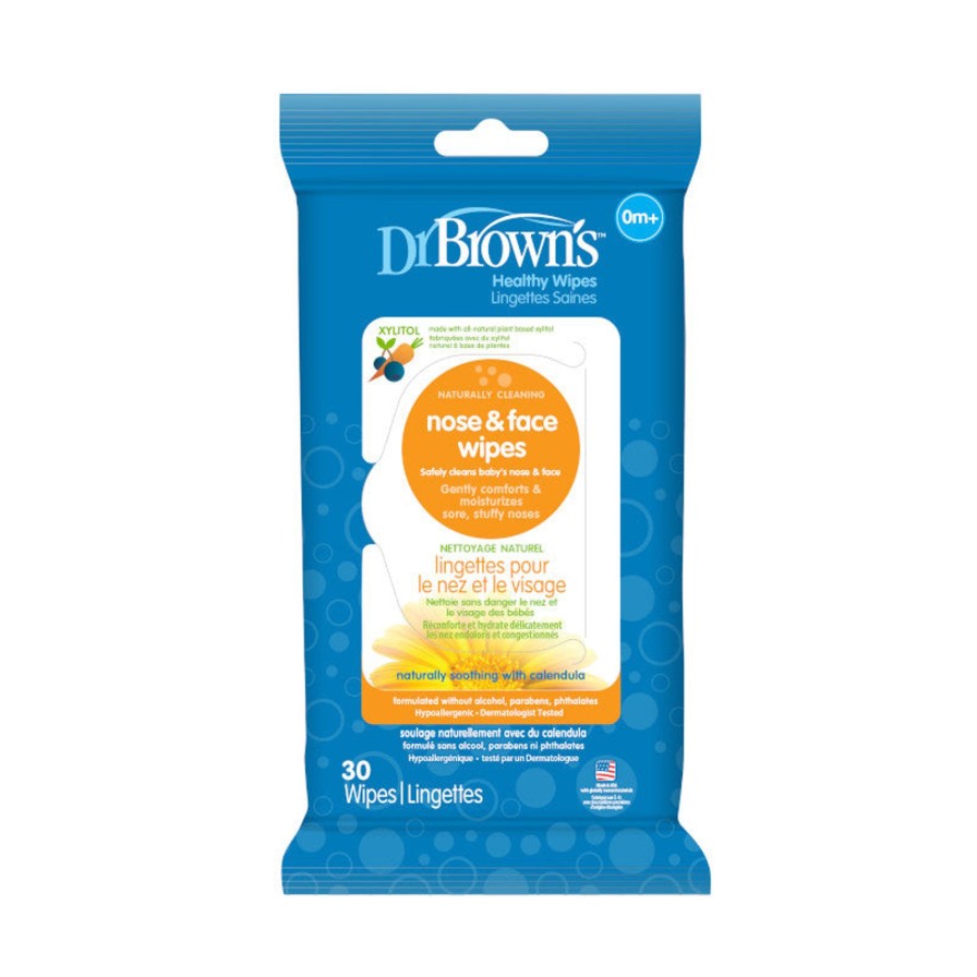 Baby Care Dr Browns | Dr. Brown'S Nose & Face Wipes, 30S-Pack