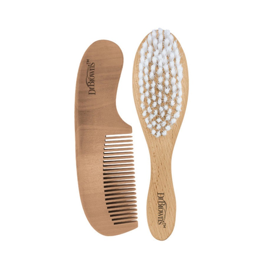 Baby Care Dr Browns | Dr. Brown'S Soft & Safe Brush + Comb Set